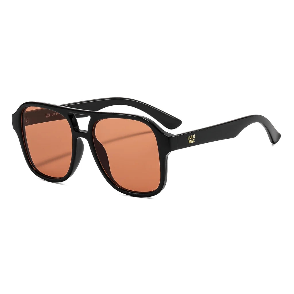 Lulu Mac Black Camille Sunglasses