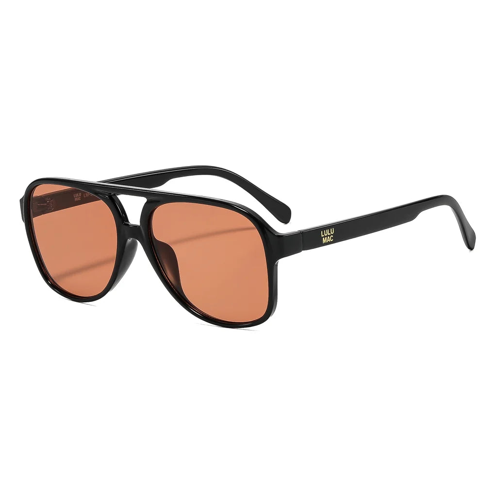 Lulu Mac Black Paige Sunglasses
