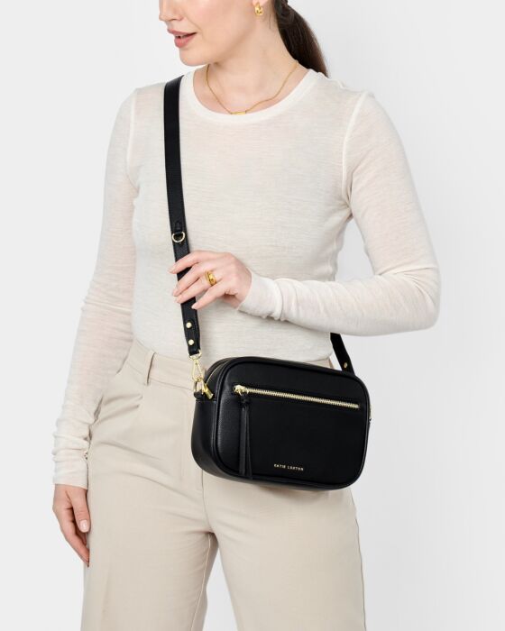 Katie Loxton Hallie Black Crossbody Bag