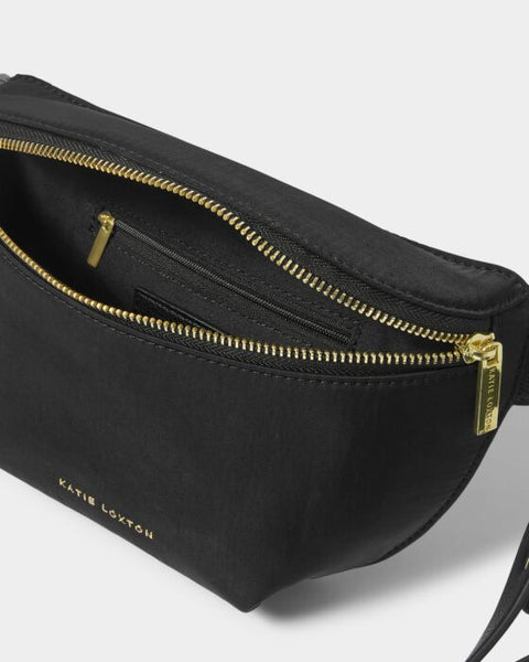 Katie Loxton Black Nylon-Luxe Belt Bag