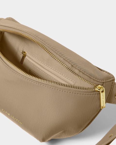 Katie Loxton Taupe Nylon-Luxe Belt Bag