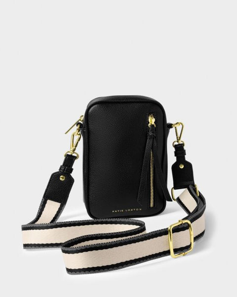 Katie Loxton Hallie Black Small Crossbody Bag