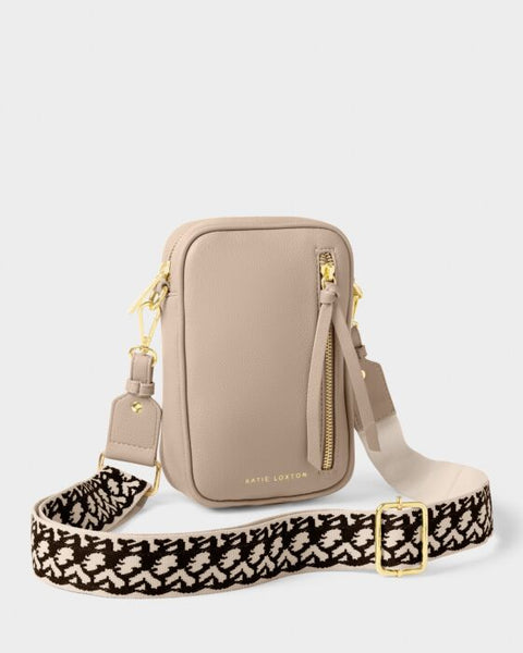 Hallie Light Taupe Small Crossbody Bag