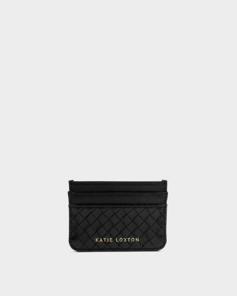 Katie Loxton Nova Black Woven Texture Card Holder