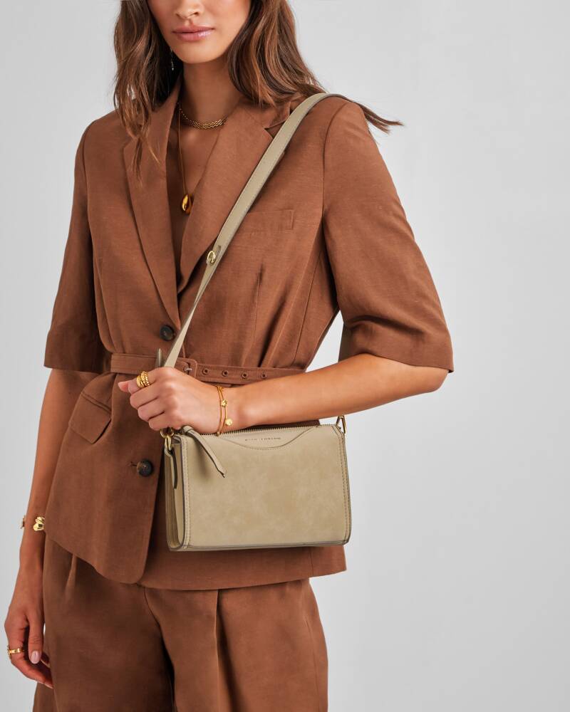 Katie Loxton Alba Desert Sand Suedette Crossbody Bag