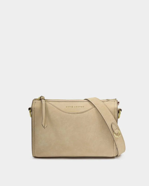 Katie Loxton Alba Desert Sand Suedette Crossbody Bag