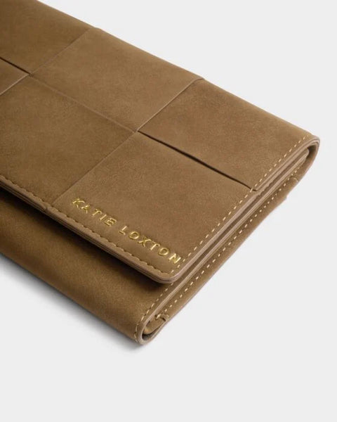 Katie Loxton Taya Caramel Woven Wallet