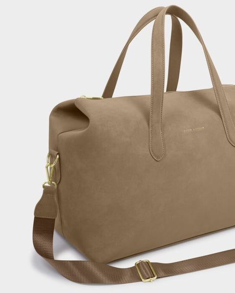 Katie Loxton Milan Taupe Suede Cabin Bag