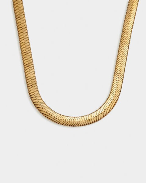 Katie Loxton Ciana Waterproof Gold Large Snake Chain Necklace
