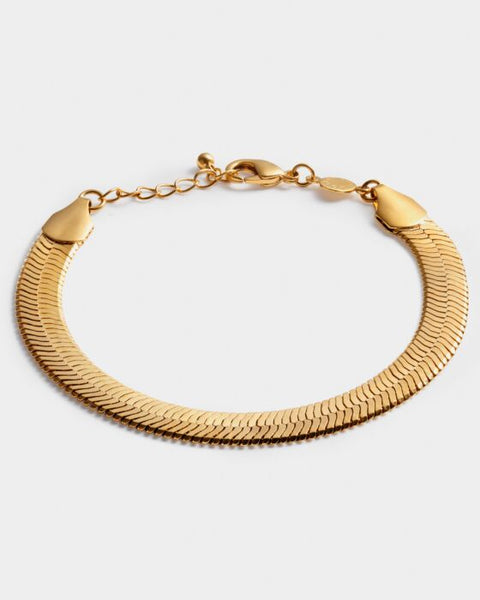 Katie Loxton Ciana Waterproof Gold Large Snake Chain Bracelet