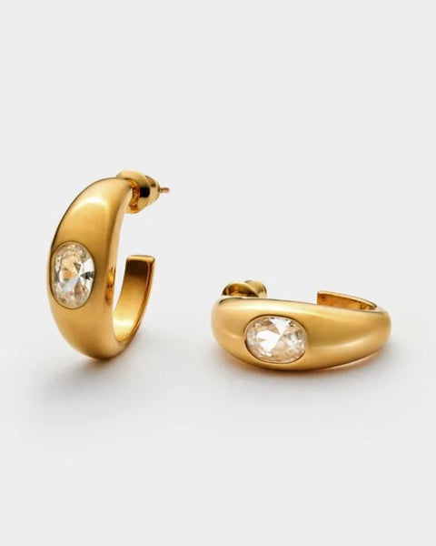 Katie Loxton Ayla Waterproof Gold Hoop Earrings