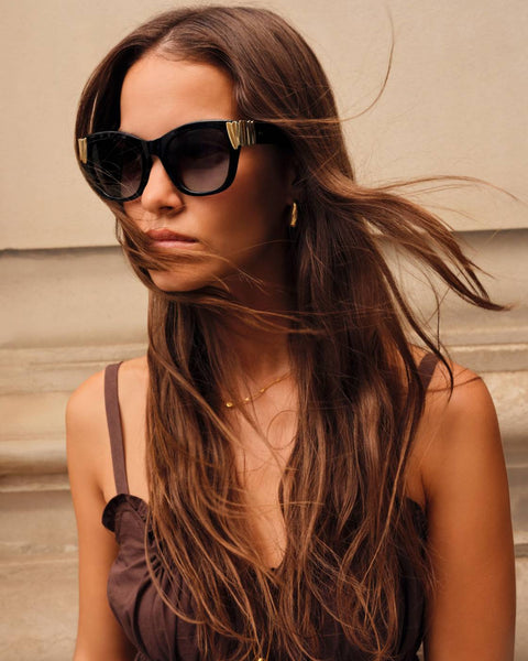 Katie Loxton Seychelles Round Cat-Eye Sunglasses