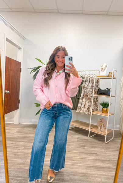 Long Sleeve Crew Neck Sweater Cardigan