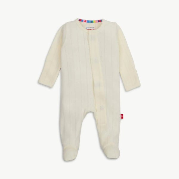 Love Lines Magnetic Pointelle Footie