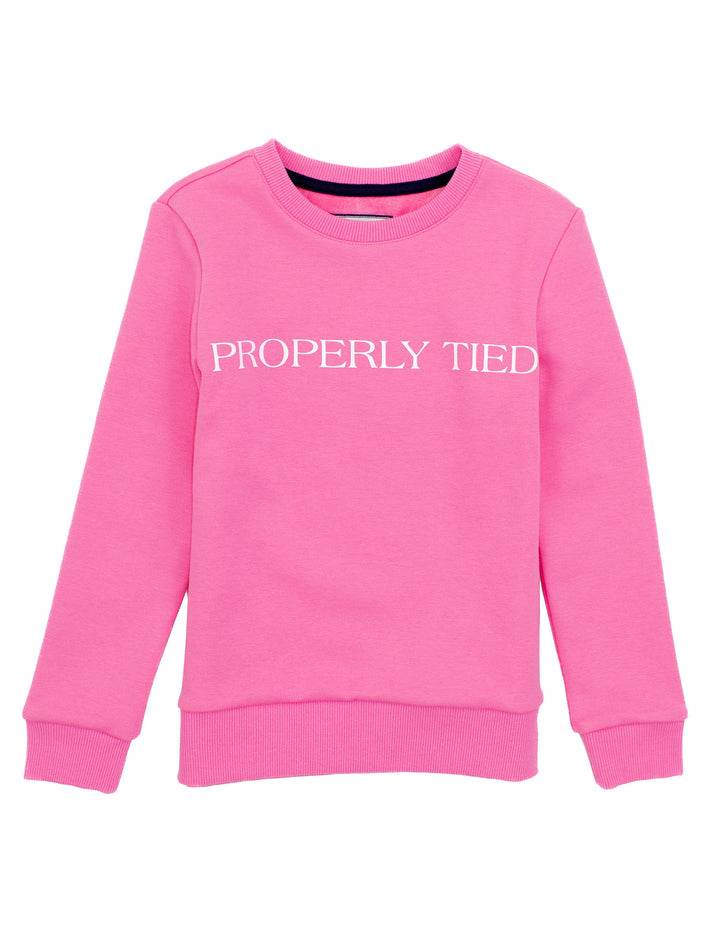 Properly Tied Girls Laurel Crew Sweatshirt