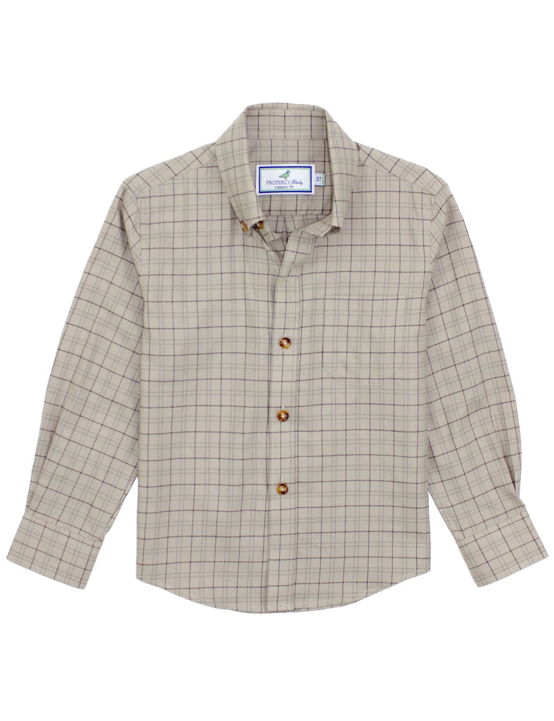 Properly Tied Boys Woodland Sportshirt