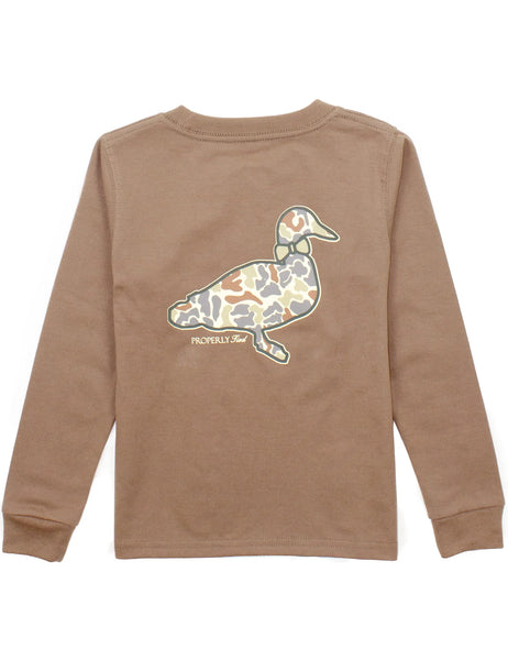 Properly Tied Baby Field Camo LS Tee