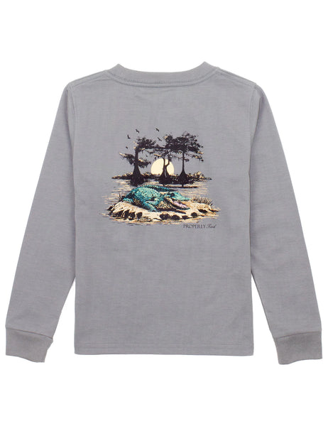 Properly Tied Boys Bayou Gator LS Top