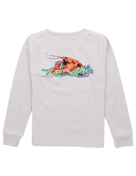 Properly Tied Boys Mardi Crawfish LS Tee