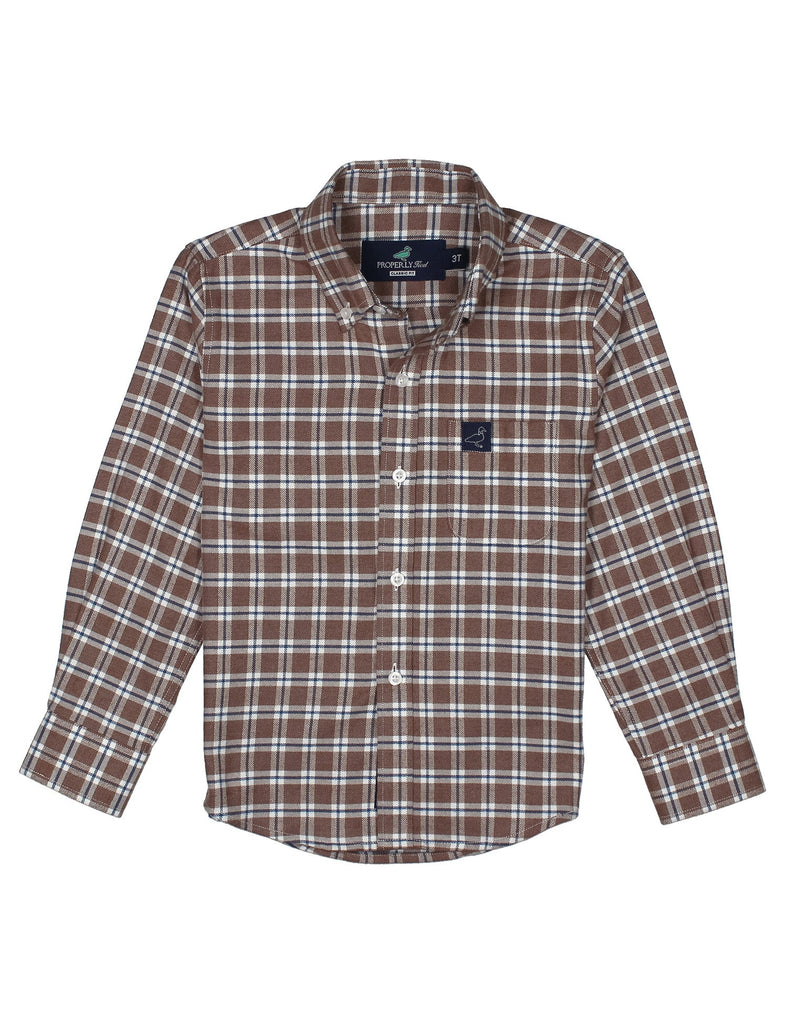 Properly Tied Boys Classic Flannel