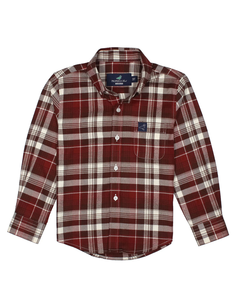 Properly Tied Boys Classic Flannel
