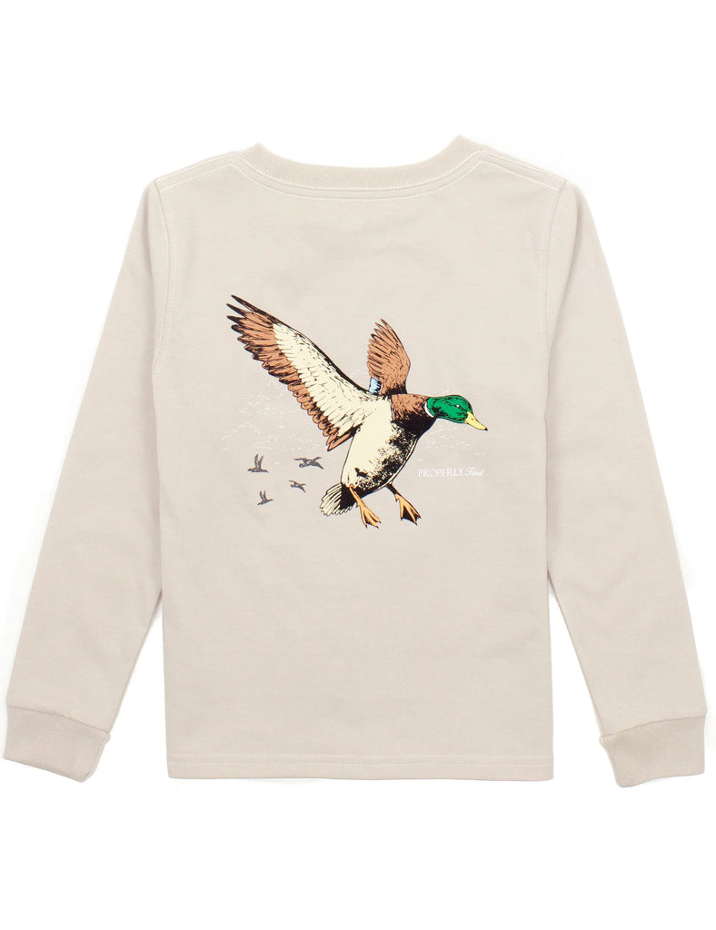 Properly Tied Boys Mallard Flight LS Tee