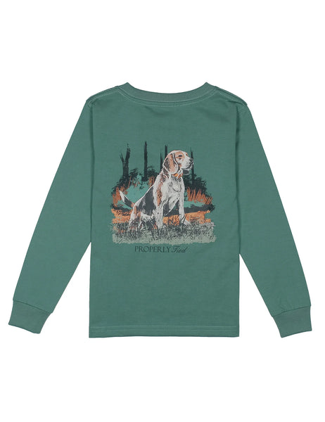 Properly Tied Boys Beagle LS Tee