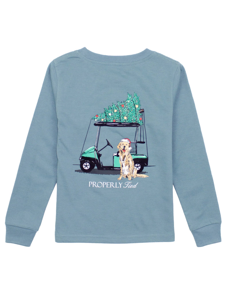 Properly Tied Baby Santa's Caddy LS Tee