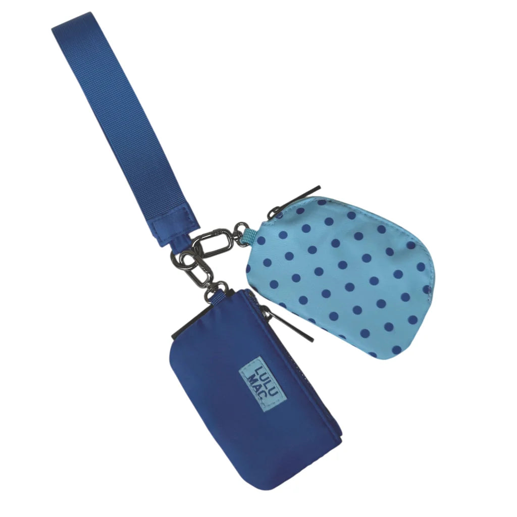 Lulu Mac Dot Double Pouch Wristlet