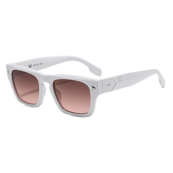 Lulu Mac White Bella Sunglasses