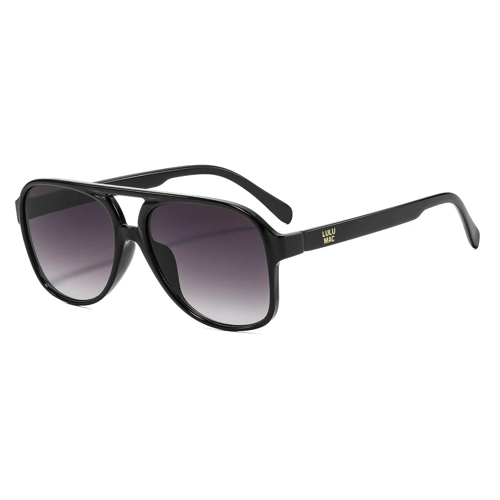 Lulu Mac Black Paige Sunglasses